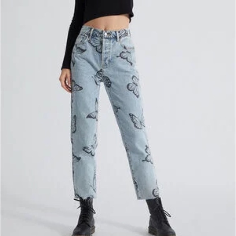 Pacsun butterfly jeans